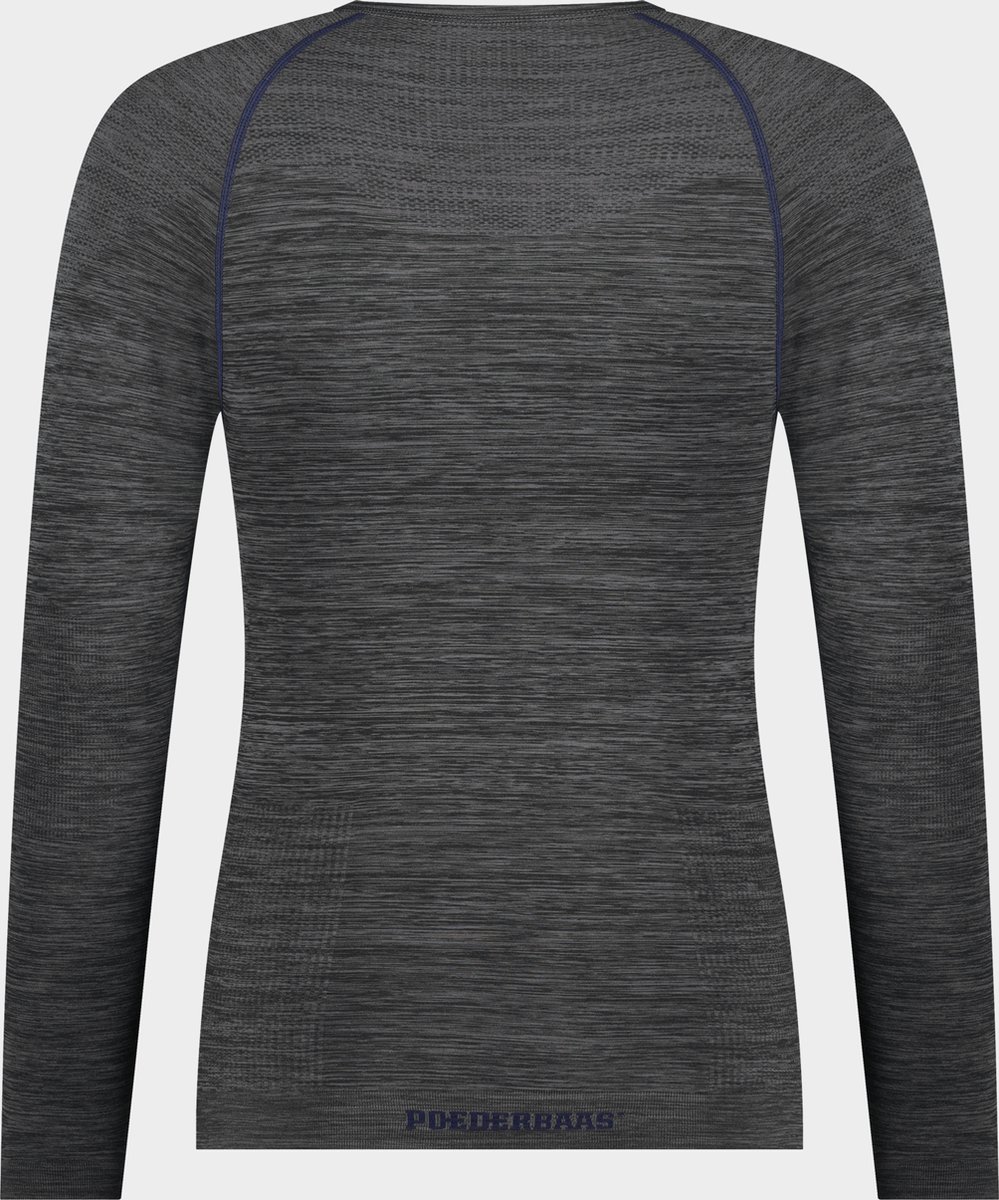 mo Baselayer Longe Sleeve Shirt Man - donkergrijs - thermoshirt - thermokleding - thermo-ondergoed - wintersport thermo