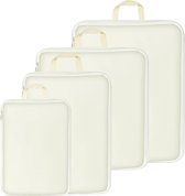 Set de cubes d'emballage pour l'organisation de voyage – Organisateurs d'emballage pour bagages – Cubes de compression – 4 pièces – Différentes tailles – Polyester durable – Accessoires de voyage légers