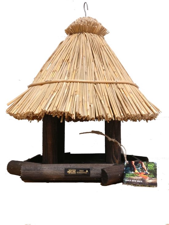 Massief Dennenhout Huisje VidaXL Eekhoornhuisje - 26x25x29 Cm, Massief Vurenhout, Met 3 Gaten (7 Cm) - Voor In De Tuin Isolerend Hout
