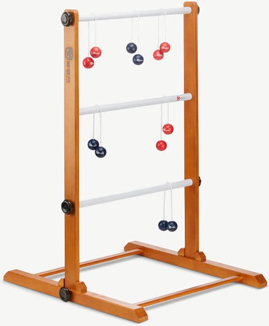 Foto: Laddergolf spel golf ballen rood blauw luxe