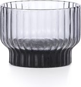 XLBoom Volta Theelicht - in Glas - Grijs - 9 × 9 × 7 cm