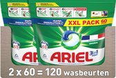 Dosettes de détergent Ariel 3 en 1 - Original - 2 x 60 lavages - Pack économique
