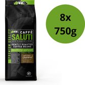 Caffè Saluti Superiore - 1 doos: 8x 750 gram - Medium gebrande Koffiebonen - koffie - Rainforest Alliance - 100% Arabica