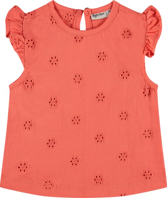 Babyface baby girls t-shirt short sleeve Meisjes T-shirt - grapefruit - Maat 56