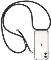 Transparant hoesje met koord - Anti-shock stootrand / Siliconen / Back Cover geschikt voor Apple iPhone 12