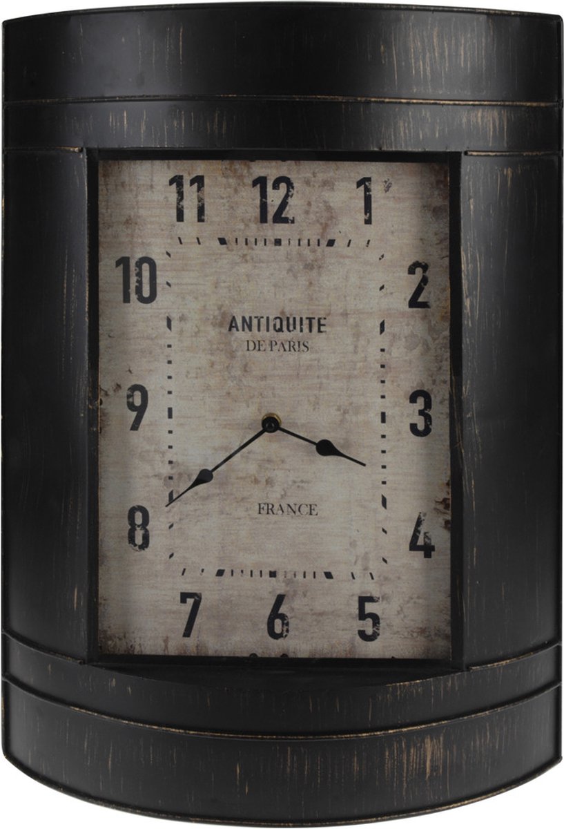 Home Styling Collection - Wandklok ANTIQUITE de PARIS, metaal, vintage stijl