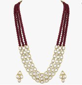 N3 Collecties Vergulde traditionele lange ketting sieraden set voor Vrouwen