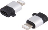 Phreeze Micro-USB naar 8-Pin Adapter - Aluminium Design - Micro USB B (Female) naar 8-Pin (Male) Converter Geschikt voor iPhone/iPad - Ondersteunt 2.4A snelladen en 480 Mbps data overdracht