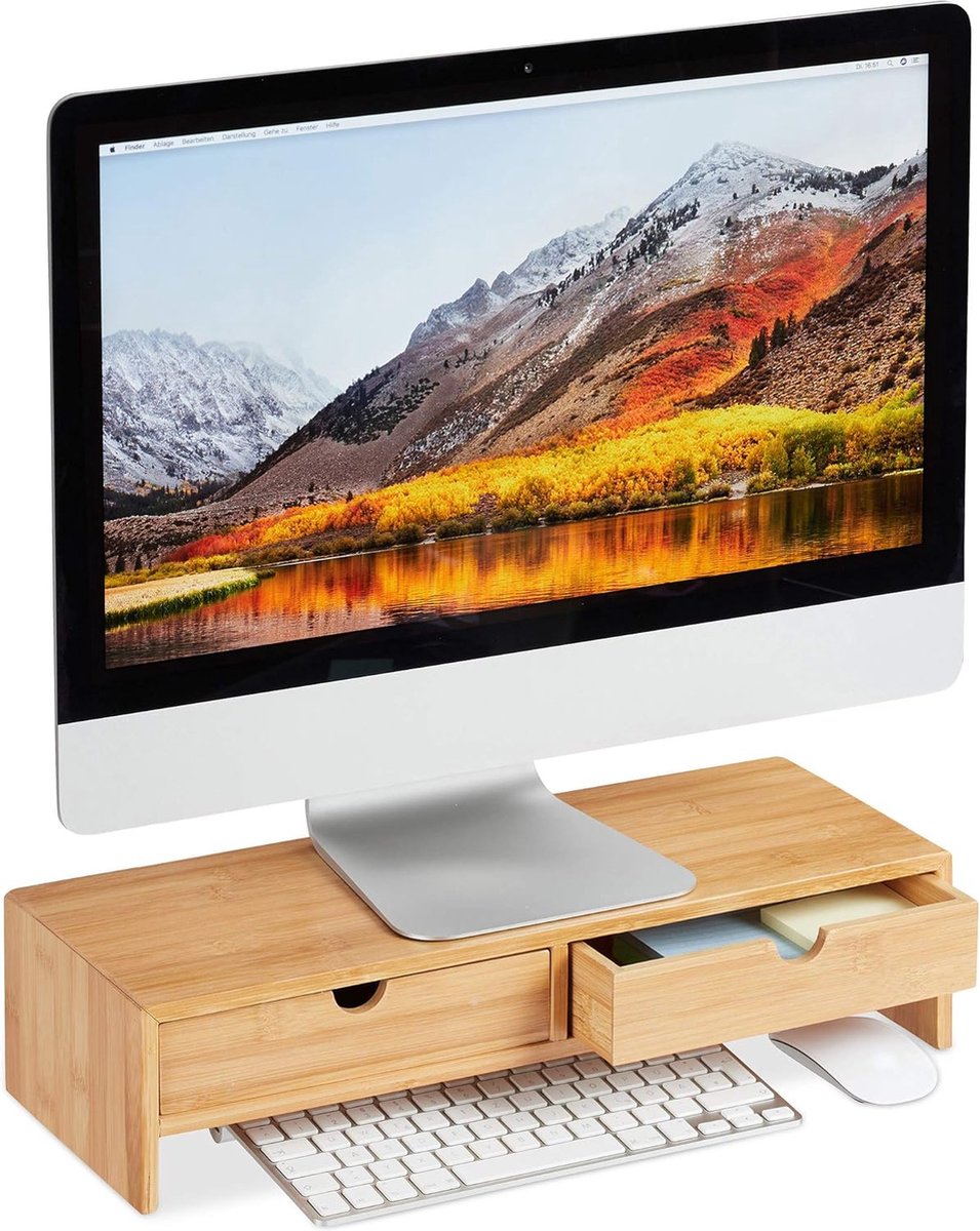 Monitorstandaard verhoger, metalen computerstandaard - Dual Monitor Stand Riser