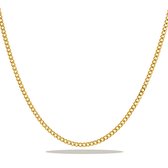 Juwelier Zwartevalk 14 karaat gouden gourmet ketting - gourm-1.5/45cm