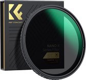 K&F Concept - Variabele ND-filter ND2-32 (82MM) - Instelbaar Neutrale Dichtheid Filter - Fotografie Accessoire - Lens Filter - Camera Lens - Optisch Glas