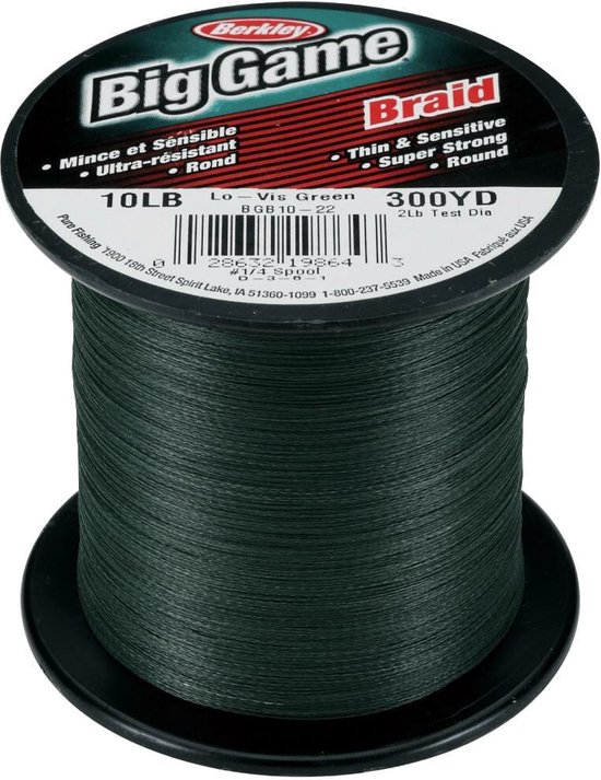 Berkley Big Game Braid - cabo blanc - 275 mètres - 4,5 kg