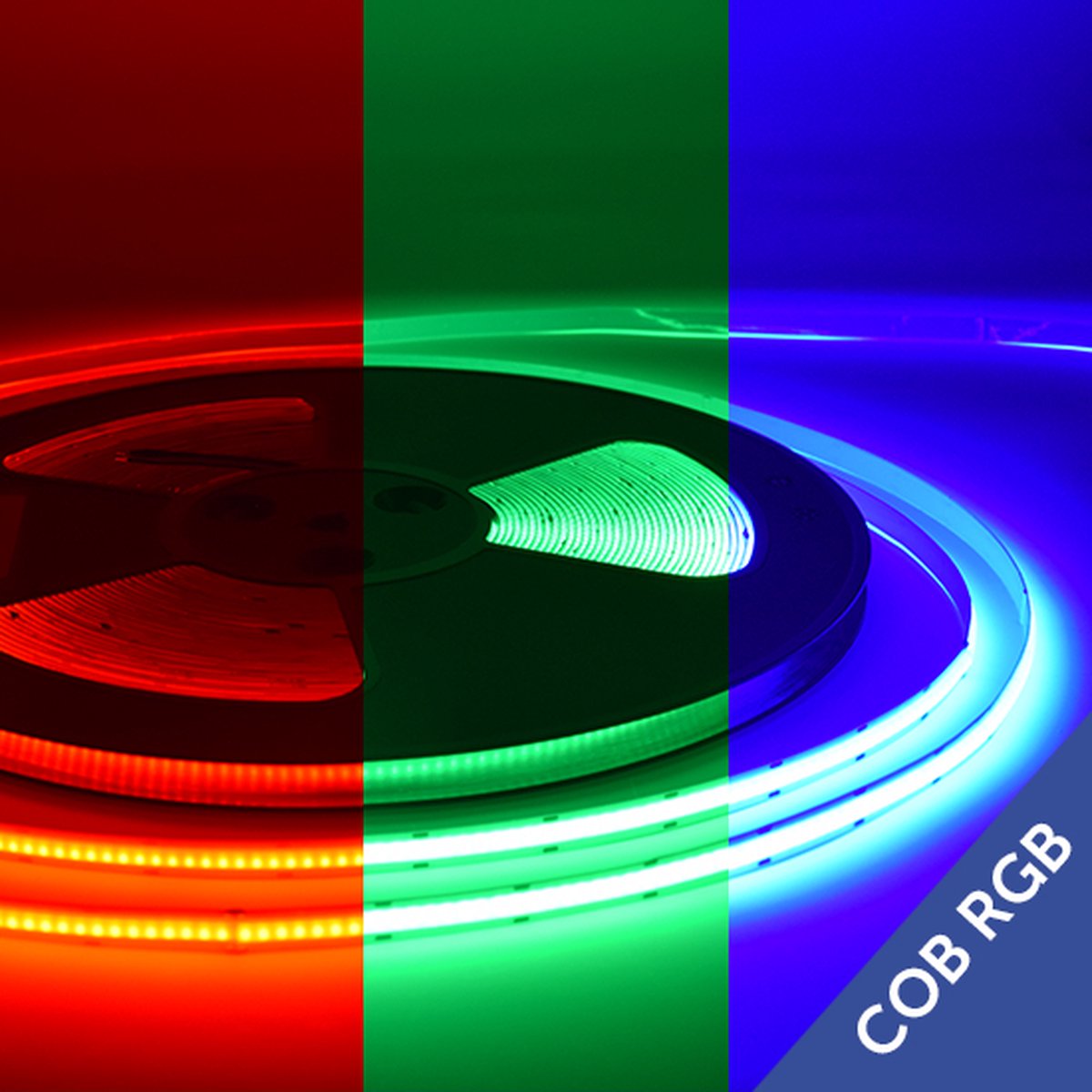LED Strip COB 768 leds/mtr IP20 14,4W RGB 24V 10mm