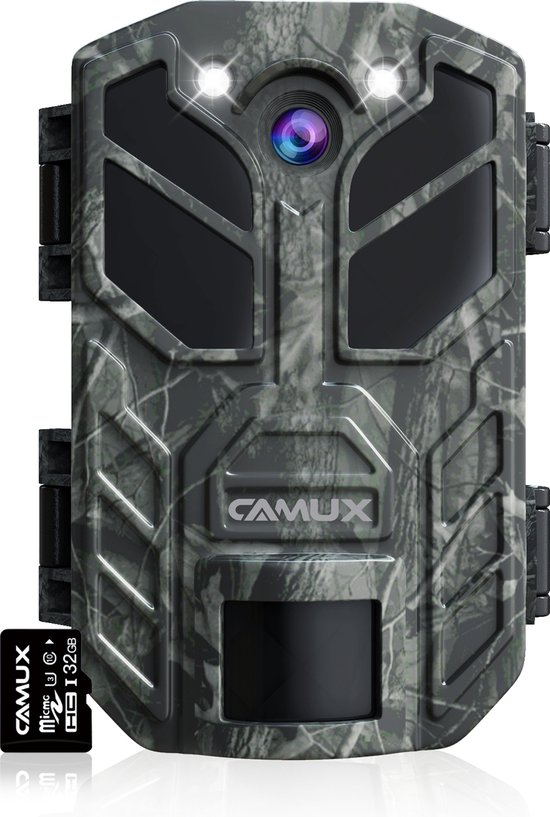 CAMUX Wildcamera met Nachtzicht - 30MP 4K ULTRA HD - WiFi & Bluetooth - Incl....