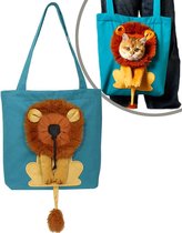 Pet Cat Carrier Canvas Tote Bag, Cat Sling Pack voor uitje wandelen