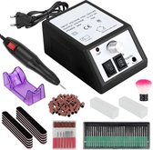 Nagelfrees Professioneel - Elektrische - Met Bitjes - Nagelvijl - Manicure Set Elektrisch - Pedicure Apparaat - Zwart