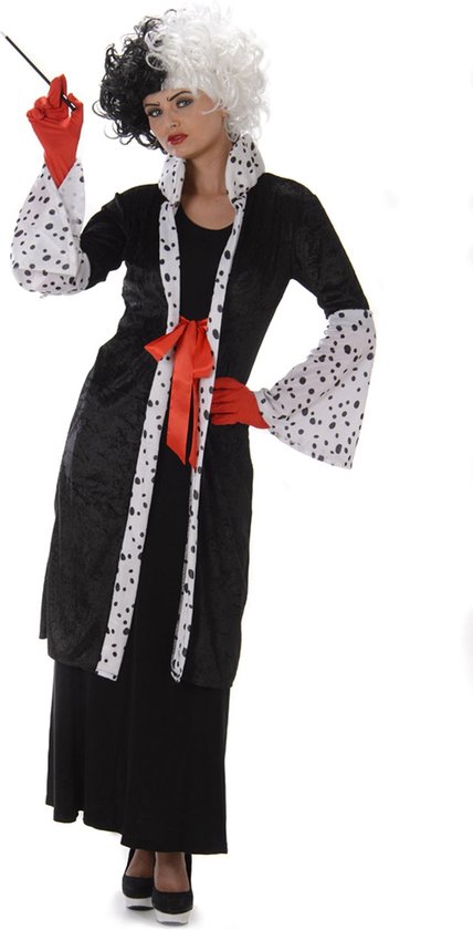 Cruella boze vrouw kostuum - Verkleedkleding