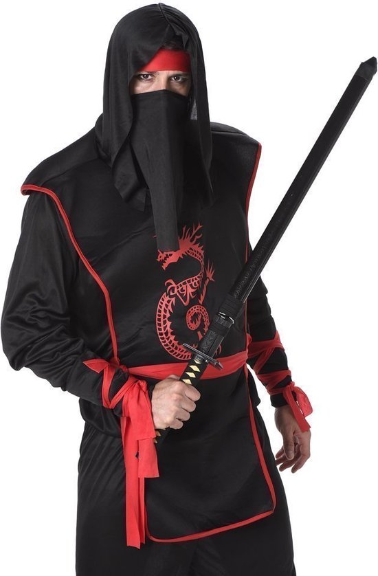 Karnival Costumes Verkleedkleding Ninja voor heren Zwart