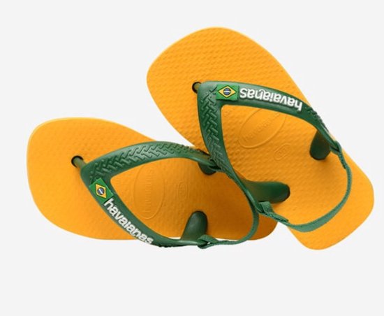 Havaianas Garçons Bébé Brasil Logo II Pop Yellow/ Amazon JAUNE 25/26