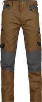 DASSY® Helix Pantalon de travail avec stretch - maat 46 - BRUN ARGILE/GRIS ANTHRACITE