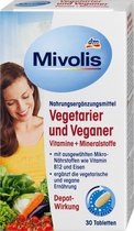 Mivolis Vegetarische en Veganistische Vitaminen B12 - D2 - B2 + Mineralen - Tabletten 30 stuks