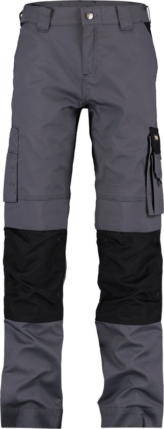 Pantalon de travail poches genoux bicolore pour femmes bol