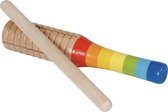 Goki Sound block rainbow with stick L= 16 cm
