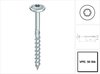 HECO TOPIX-Plus tellerkopschroef - 8x180mm - verzinkt - deeldraad - T40 - 61306 (Per 50 stuks)