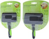 Boon Vachtverzorging Hond Hondenborstel Slicker Soft Easy Clean S