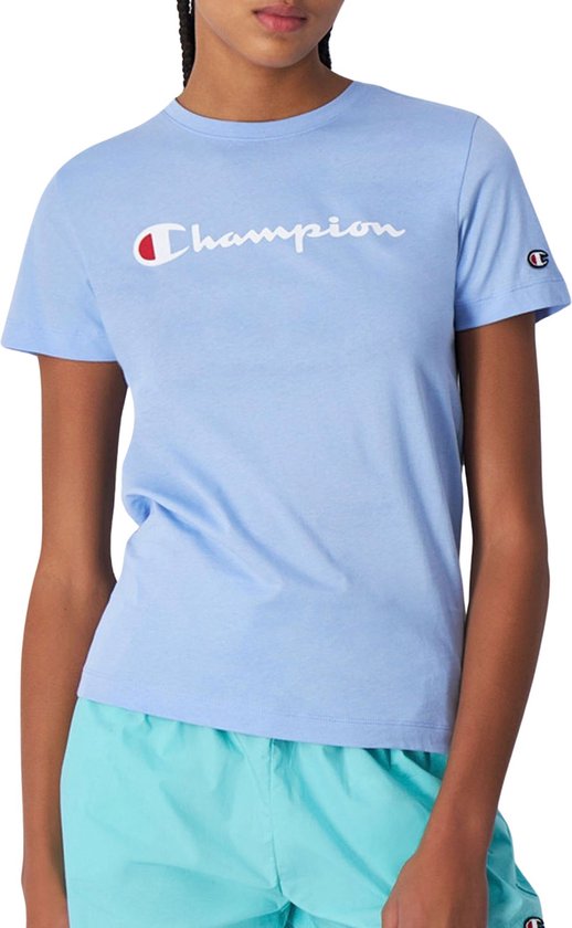 Champion Big Script Logo Crewneck T-shirt Vrouwen - Maat M