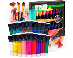 Acrylverf set 18pcs - Acrylverf Tubes 36ML - Schilderen voor volwassenen - hobbyverf