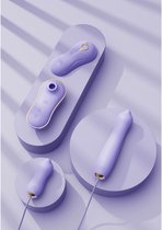 Zalo Sucking Vibrator with Pump and Different Attachments violet