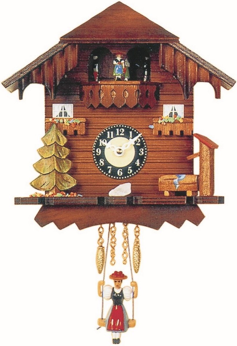 Engstler - 0225 SQT - Wandklok met schommel - Quartz