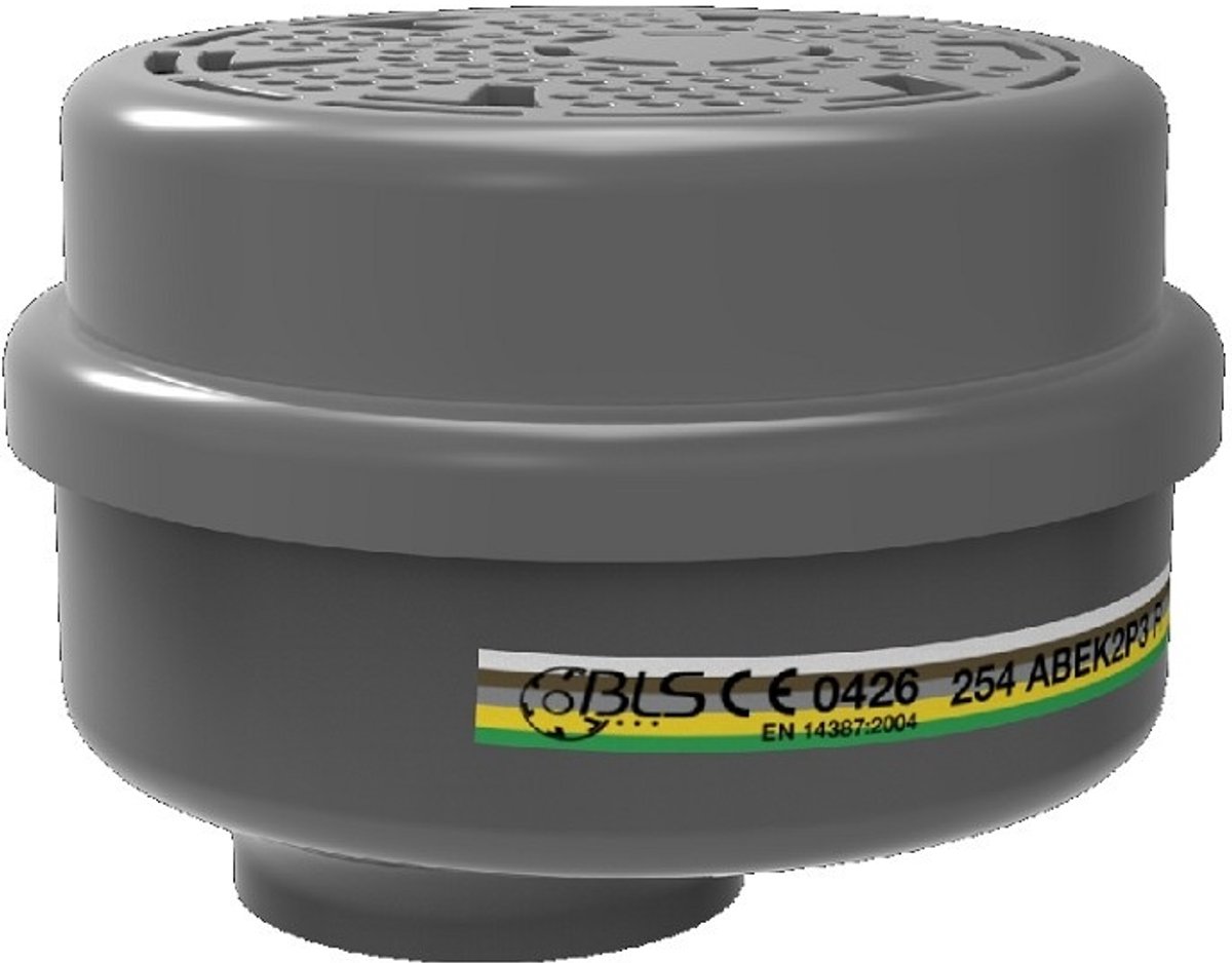 BLS ABEK2P3 R combinatiefilter met bajonetaansluiting 4 stuks