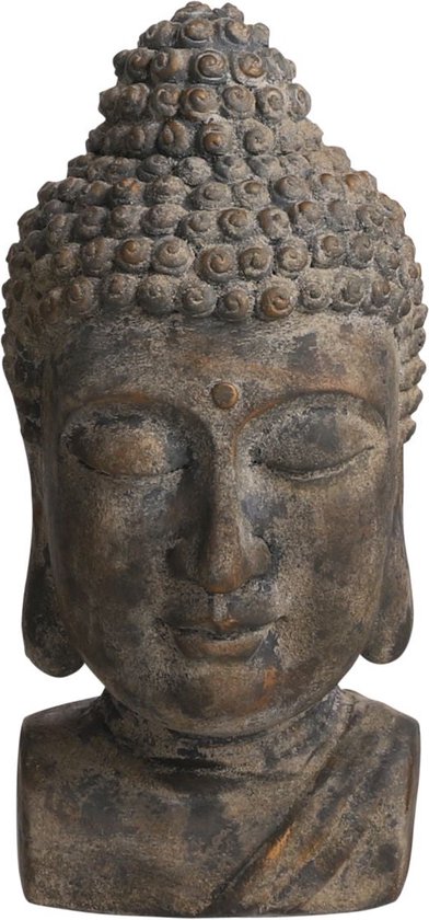 Mica Decorations Object Deco Bouddha - 23x26x48 cm - Magnésium - Grijs