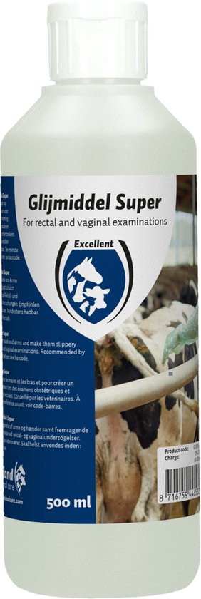 Excellent glijmiddel - Verlossingen & Inwendig onderzoek - Geurloos & Kleurloos - 500 ml - Holland Animal Care