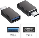 2X USB 3.1 Type C naar USB 3.0 OTG Adapter voor o.a. iPhone, Macbook en Chromebook - zwart