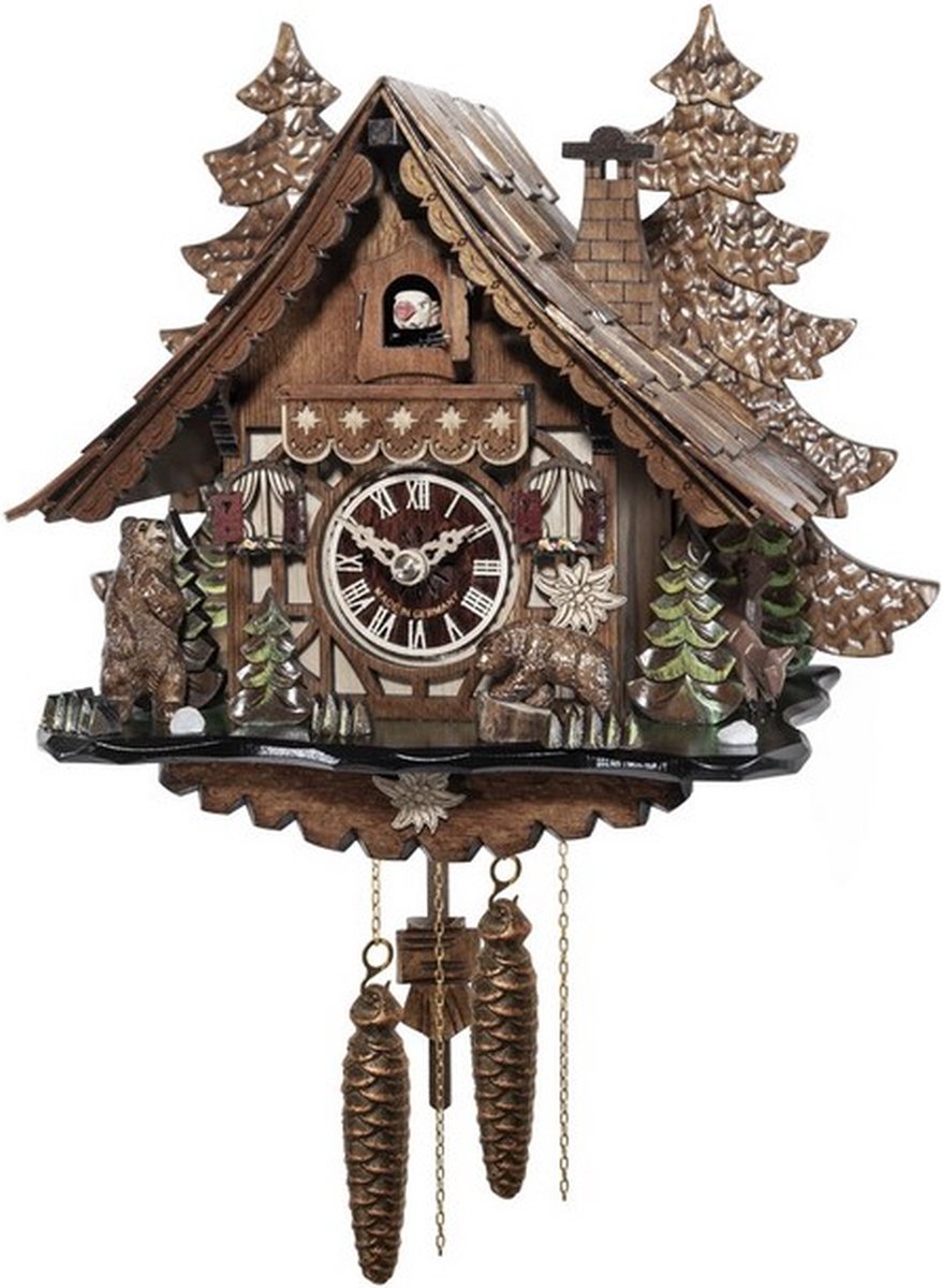 Engstler 40913 - Koekoeksklok - 1-daags ketting uurwerk meerkleurig