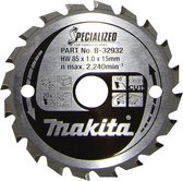 Makita SPECIALIZED B-32932 Hardmetaal-cirkelzaagblad 85 x 15 x 0.7 mm Aantal tanden: 20 1 stuk(s)
