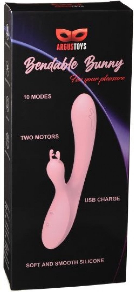 Goedkoopste Argus - Bendable Bunny - Roze G Spot & Clit Stimulator
