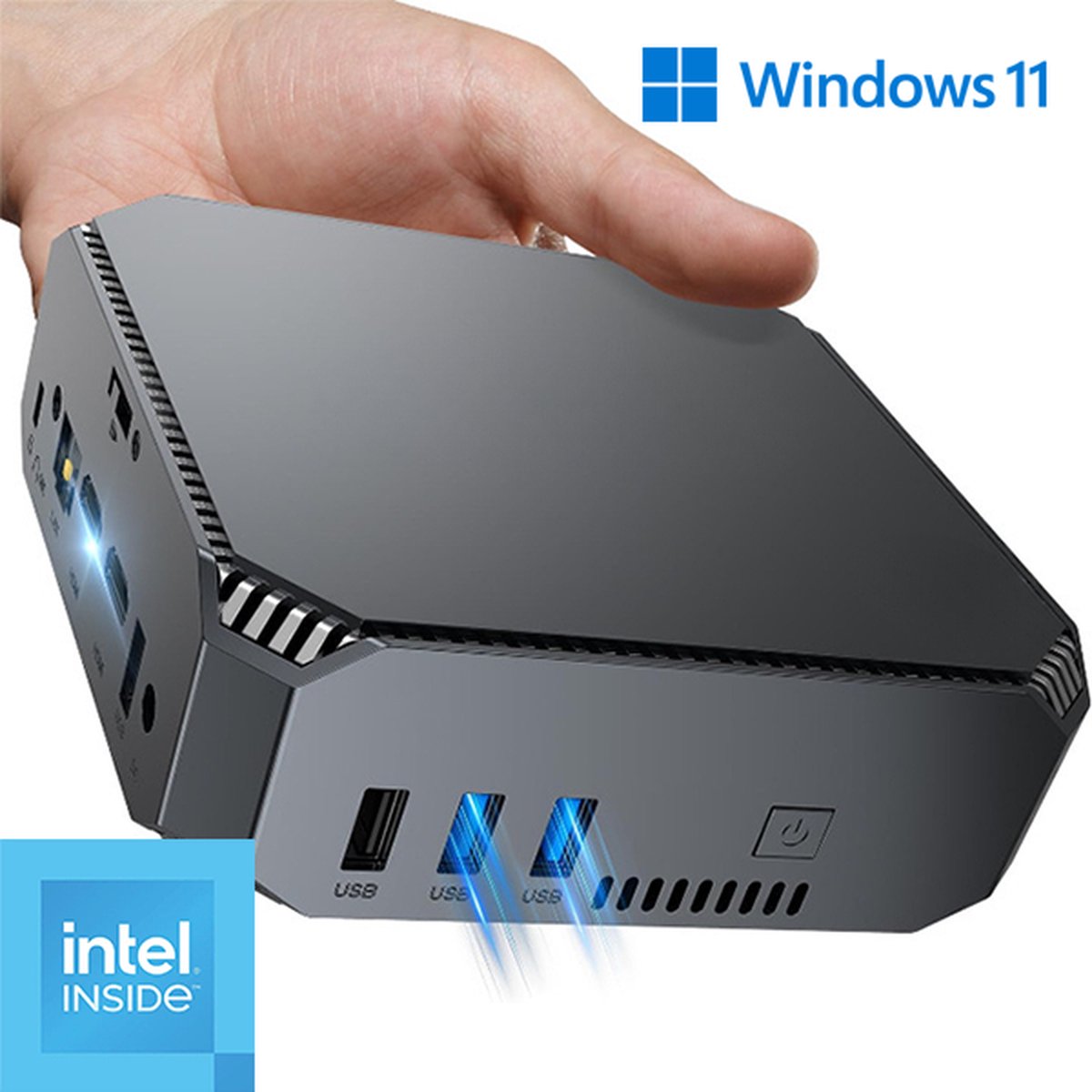 Mini PC Met Intel N100 16GB RAM 500GB SSD 2x HDMI WiFi Mini PC Met Intel N100 16GB RAM 500GB SSD 2x HDMI WiFi