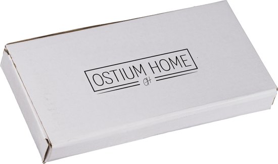 Serrure à barillet Ostiumhome® avec plaque frontale noire mate 20X175 mm