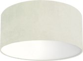 Plafondlamp velours cream/wit - Kinderkamerdecoratie - Lamp voor aan het plafond - Diameter 35cm x 15cm hoog | E27 fitting maximaal 40 watt | Excl. Lichtbron
