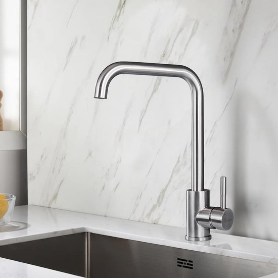 HOMELODY Drinkwater Keukenkraan 3 Wegs Waterkraan 360° Draaibaar