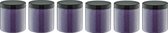 Badkaviaar Lavendel - 200 gram - Pot met zwarte deksel - set van 6 stuks - bad parels