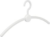 De Kledinghanger Gigant - 10 x Garderobehanger Point kunststof wit / wit, 45 cm