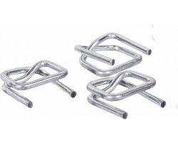 Kortpack - Metalen Gesp voor PP- en Polyesterband 19mm breed - 1000 stuks - Corrosiebestendig - (039.0060)