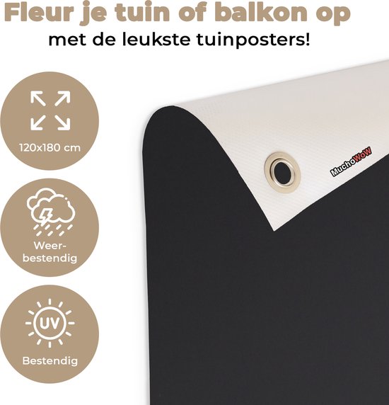 Portrait chevalet Affiche de jardin 100x200 cm - Toile de jardin / Toile d'extérieur / Peintures d'extérieur (décoration de jardin) XXL / Groot format!
