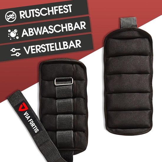 BB Sport Gewichtsmanschetten 2 x 0,5 - 4 kg Laufgewichte für Fuß- und Handgelenke BB Sport Gewichtsmanschetten 2 x 0,5 - 4 kg Laufgewichte für Fuß- und Handgelenke