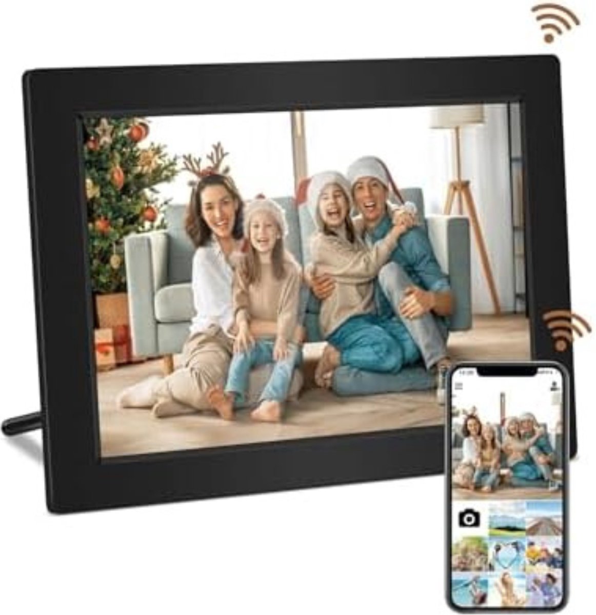 Digitale fotolijst - Met WiFi - Zwart